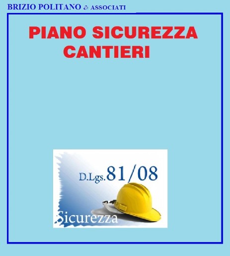 Piano sicurezza cantieri